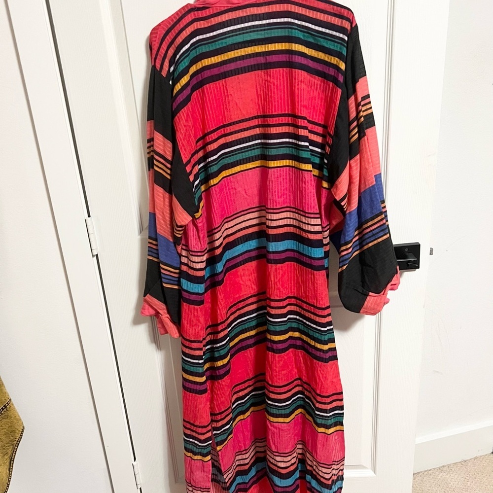 Anthropologie conditions apply  Striped colorful duster  Kimono - Picture 9 of 11